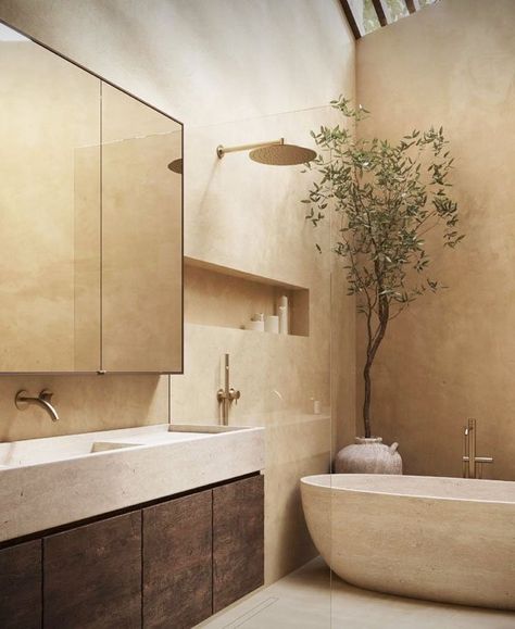 Wabi Sabi Interior Design Style Guide — AR Interiors Resort Style Bathroom, Wabi Sabi Bathroom Inspiration, Adu Inspiration, Interior Design Wabi Sabi, Modern Wabi Sabi Interiors, Bali Interior Design, Wabi Sabi Bathroom, Interior Design Styles Guide, Wabi Sabi House