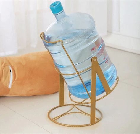 Water Dispenser Ideas Kitchens, Water Bottle Stand, Water Dispenser Stand, 5 Gallon Water Bottle, Welding Design, Gallon Water Jug, Garden Hose Holder, Can Dispenser, Machining Metal Projects