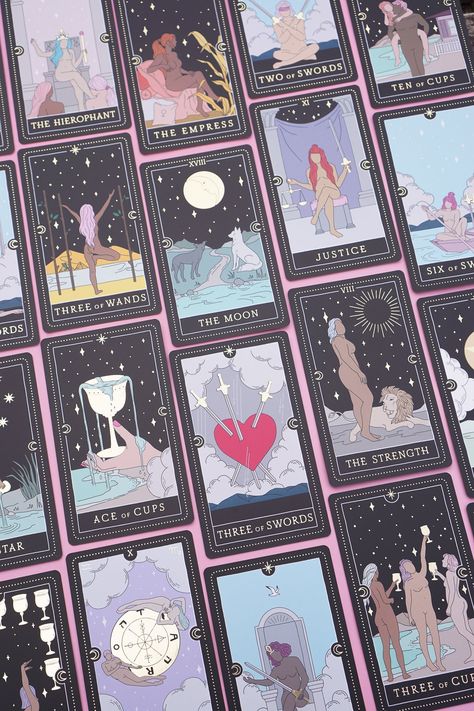 Introducing the special edition of the Bestselling Moon Witch Tarot Deck! This beautifully crafted set now comes in a stunning pink box and features smaller cards ( 2.75 by 4.75 inches ) - offering a traditional size that's familiar to most tarot readers. This special edition is all about practicality. The smaller size makes the cards more comfortable to shuffle, easier to handle during readings, and perfect for on-the-go divination. Whether you're tossing the deck into your bag for a spontaneou Tarot Cards Set, Tarot Cards Aesthetic, Village Witch, Witches Tarot Deck, Tarot Business, Tarot Aesthetic, Witch Tarot, Witch Vibes, Tarot Tips