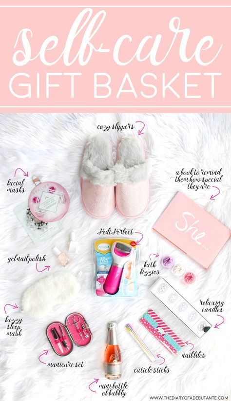 Cute and thoughtful gift basket idea for anyone who needs more "me time!" How to create your own DIY spa gift basket plus 12 self care gift ideas to consider including (featuring the Amope Pedi Perfect Foot File) | DIY Spa Gift Basket: 12 Self-Care Gift Ideas She's Guaranteed to Love by southern blogger Stephanie Ziajka from Diary of a Debutante #selfcare #giftideas #giftbaskets #selflove #giftbasketideas #christmasgifts Diy Spa Gifts Baskets, Self Care Gift Basket, Self Care Gift Ideas, Diy Self Care, 5 Senses Gift, Diy Spa Gifts, Care Basket, Relaxing Candles, Spa Gift Basket