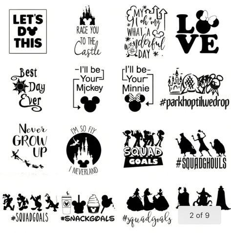 Deco Disney, Disney Family Vacation Shirts, Disney Silhouettes, Idee Cricut, Disney Vacation Shirts, Disney Trip Shirts, Images Disney, Diy Disney Shirts, Projets Cricut