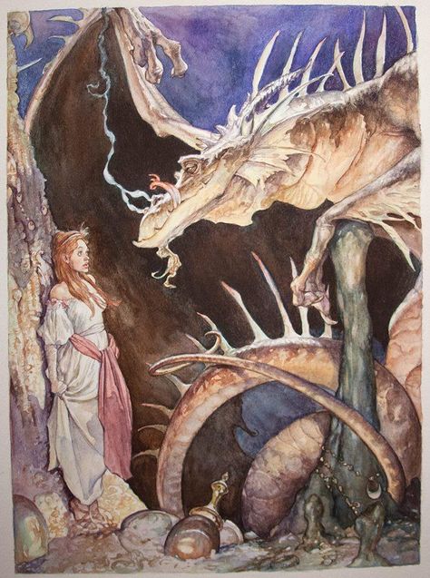 At IX 7, we will be filling the downstairs Fuller gallery with paintings. Next up - Iain McCaig - DRAGON AND DAMSEL! Tumblr, Ian Mccaig, Iain Mccaig, Legends And Myths, Fairytale Illustration, Dragon Pictures, Magical Art, Fantasy Paintings, Fantasy Illustration