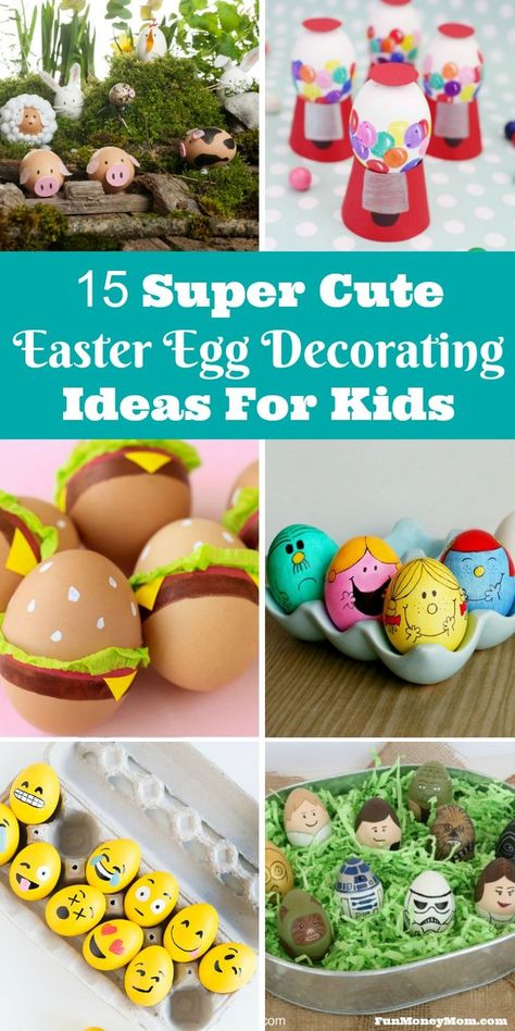 What do you love most about Easter? If you say the Easter eggs, you're going to love these adorable Easter egg decorating ideas! Easter Egg Decorating Ideas, Egg Decorating Ideas, Creative Easter Eggs, 38 Super, Easter Egg Designs, Easter Egg Crafts, About Easter, Egg Crafts, Egg Painting