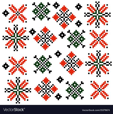 Traditional Ornaments, Flower Texture, Ornament Pattern, Pixel Pattern, Ethnic Patterns, Flower Art Painting, Geometric Background, Vector Stock, Textile Patterns