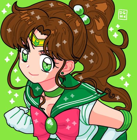 Sailor Jupiter Icon Aesthetic, Sailor Moon Jupiter Icon, Sailor Jupiter Pfp, Sailor Jupiter Fanart, Sailor Jupiter Icon, Sailor Moon Jupiter, Superhuman Strength, Sailor Guardians, Makoto Kino