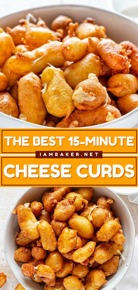 Easy Appetizers For A Party, Cheese Curds Recipe, Appetizers For A Party, Fried Cheese Curds, Homemade Ranch Dressing, Curd Recipe, Easy Appetizers, Cheese Curds, Homemade Ranch