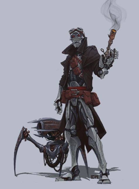 Warforged Artificer, Dnd Western, Warforged Dnd, Campaign Board, One D, Arte Cyberpunk, Fantasy Races, Dungeons And Dragons Characters, Dnd Art