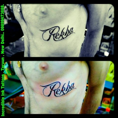 #Rekha #Name #Tattoo Rekha Name Tattoo Name Tattoo Men, Tattoos For Chest, Tattoo Training, Suits Business, Believe Tattoos, Name Tattoo, Fashion Suits, Name Tattoos, Mens Fashion Suits