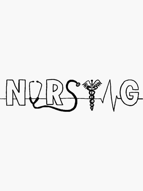 Nursing Symbol Design, Future Nurse Sticker, Nursing Background Wallpaper, Nursing Logo Design, Nursing Wallpaper Backgrounds Laptop, Nurse Logo Design, Nurse Doodles, Nursing Logo, Nurse Signs