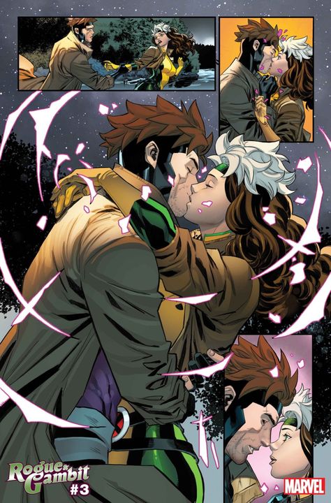 Kissing Comics, Gambit Wallpaper, Marvel Sticker, Rogue And Gambit, Rogue Comics, Rogue Xmen, Gambit X Men, Xman Marvel, Gambit Marvel