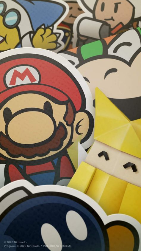 Paper Mario: The Origami King Retro Games Wallpaper, Mario Fan Art, Game Wallpaper Iphone, Super Mario Galaxy, Cocoppa Wallpaper, Mario Nintendo, Super Mario World, Paper Mario, Super Mario Art