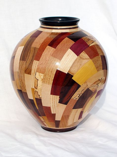 'The Eccentric' Vase | Bill Robinson - Segmented Woodturner Segmented Turning, Woodturning, Segmented Woodturning, Bill Robinson, Spoon Crafts, Turning Projects, Wood Turning Projects, Lathe, Wood Working