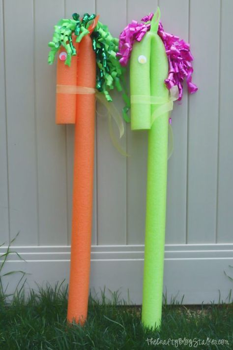 Kids will love the toy horse that you made. A pool noodle horse is such a fun craft to make and to play with! Spark their imagination with a DIY hobby horse. #poolnoodlehorse #toyhorse #DIYhobbyhorse #easycraft Diy Hobby Horse, Pool Noodle Horse, Noodle Horse, Pool Noodle Crafts, Craft To Make, Hobbies To Take Up, Hobbies For Couples, Finding A Hobby, Hobbies For Kids