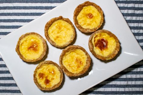 Simple Stay-home Recipes: Easy Air Fryer Egg Tarts Egg Tart Recipe, Portuguese Egg Tart, Baked Custard, Tarts Recipe, Oven Recipe, Air Fryer Oven Recipes, Breakfast Goodies, Airfryer Recipes, Egg Custard