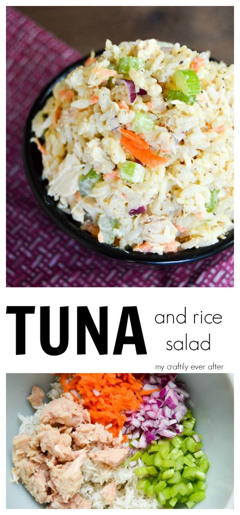 Tuna Rice Salad, Tuna And Rice, Tuna Rice, What Is Healthy Food, Rice Salad Recipes, Healthy Foods To Make, Healthy Food Habits, Food Advice, Lost 100 Pounds