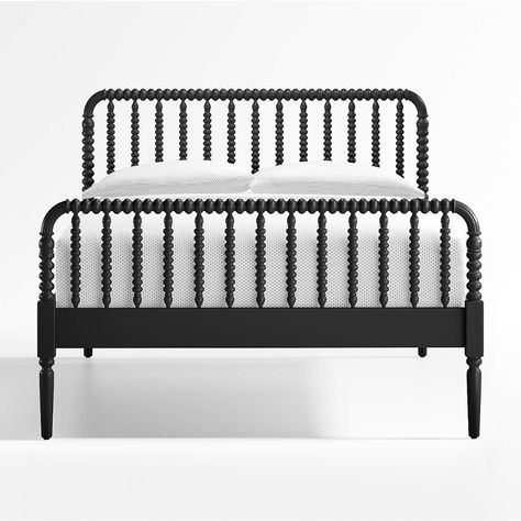 Jenny Lind Kids Black Full Bed + Reviews | Crate and Barrel Utah Farmhouse, Kids Twin Bed Frame, Jenny Lind Bed, Black Queen Bed, Wood Spindle Bed, Kids Twin Bed, Black Bed Frame, Jenny Lind, Black Bed