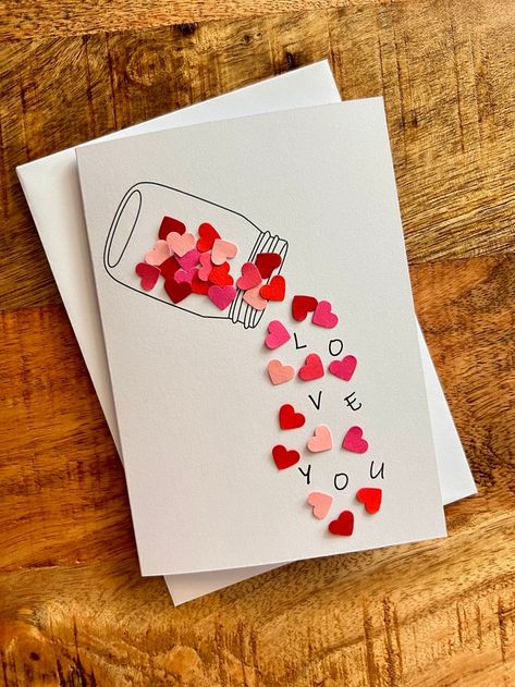 byLucyDesigns2020 - Etsy Romania Diy Cards For Boyfriend, Card Valentines Day, Handmade Gifts For Boyfriend, Diy Gift Set, Handmade Birthday Gifts, Creative Gifts For Boyfriend, Scrapbook Gift, Birthday Cards For Boyfriend, Cards For Boyfriend