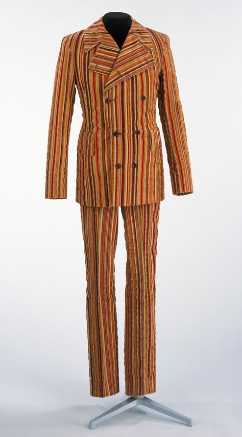 David Mlinaric, Peacock Revolution, Mr Fish, Corduroy Suit, Furnishing Fabric, 60s 70s Fashion, Vintage Mens Fashion, 1960s Fashion, Victoria And Albert