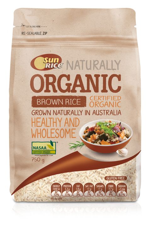 SunRice Health & Wellbeing Organic Rice Packaging, Organic Food Packaging, Pouch Packaging Design, Memorial Day Foods, Pork Ragu, Hummingbird Food, Packaging Design Ideas, Rice Packaging, Food Benefits