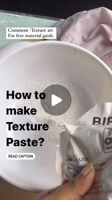 How to make the texture paste??  🤍Ingredients:  White cement putty or ready mix putty POP (Plaster of Paris) Water Gum  🤍Mixing:  Combine white cement putty or POP in a mixing bowl.  🤍Add Water Gradually:  Add a small amount of water gradually to achieve the desired consistency. Be cautious not to make the paste too runny.   click on the insta link to read more.  Comment ‘TEXTURE ART’ and get a FREE PDF of our Resource Lists!  #textureartpaste #theartsycircle #textureart Putty Art, How To Use Texture Paste, Plaster Of Paris Art, White Cement Art, How To Make Texture Paste, Make Your Own Texture Paste, How To Make Putty, Plaster Of Paris Texture, Sculpting With Plaster Of Paris