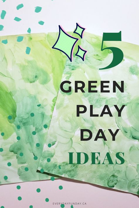 Color Green Activities For Preschool Art Projects, Color Green Crafts For Preschool, Crafts For The Color Green, Green Activity Preschool, Green Preschool Crafts, Color Green Activities For Toddlers, Green Color Activities For Preschool, Green Preschool Activities, Green Day Ideas For Preschool