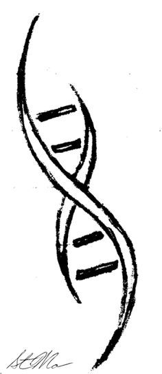 Biology Tattoo, Dna Drawing, Science Tattoo, Science Tattoos, Dna Art, Dna Tattoo, Dna Helix, Brother Tattoos, Nerd Tattoo