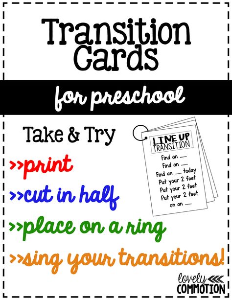 Transitions got you down?  You may need these Transition Cards to help you sing and not scream!  Encourage following directions in preschool through song. Transition Songs For Preschool, Preschool Transitions, Classroom Management Preschool, Transition Songs, Transition Activities, Learn Singing, Preschool Circle Time, Preschool Resources, Preschool Songs