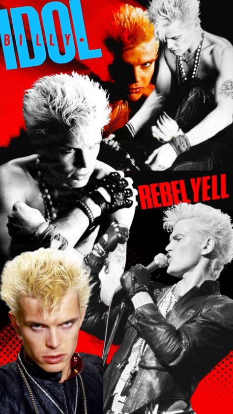 Red, billy idol, rebel yell, black ahd white, 90s BILLY IDOL, blonde boy Billy Idol Wallpaper, Billy Idol Poster, Billy Idol 80s, Billie Idol, Billy Idol Albums, 80s Men Fashion, Bands Aesthetic, 80s Guys, Keaton Henson