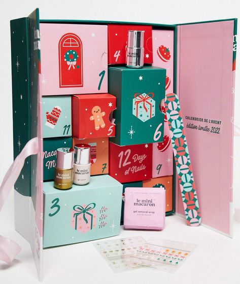 TELL ME MORE Le Mini Macaron have a 12 day advent calendar filled with gel polish, a mini LED lamp and everything you need for a gel manicure. CONTENTS 1 x Le Mini Macaron Cherry Red LED Lamp 6 x Le Mini Macaron Gel Polish 4ml 1 x Le Mini Macaron Gel Top Coat 4ml... The post Le Mini Macaron 12 Days of Gel Polish Advent Calendar appeared first on Beauty Calendar. Cosmetic Advent Calendar, 12 Day Advent Calendar, Advent Calendar 2022, Kids Packaging, Remove Gel Polish, Advent Calendar Gifts, Mini Macaron, Beauty Calendar, Banoffee Pie