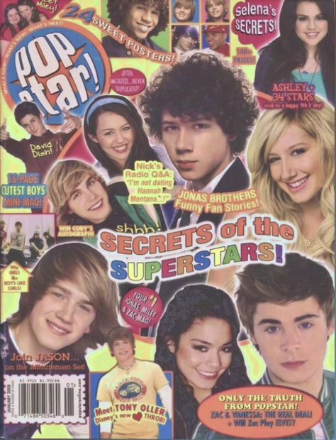 Y2k Board, 2008 Aesthetic, 2000s Posters, Zac And Vanessa, 2000s Magazines, 2000s Pop, Pop Magazine, Star Magazine, Pop Posters