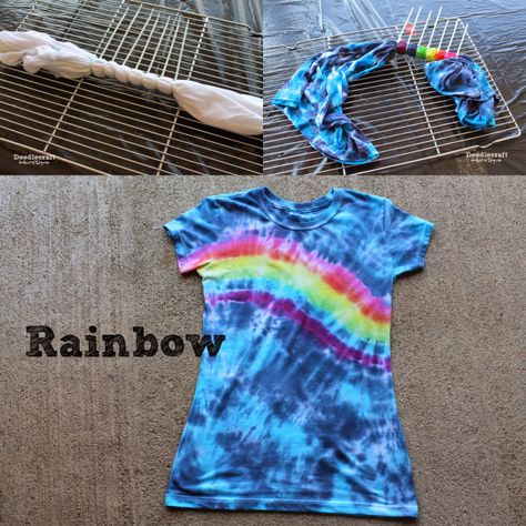 40 Fun and Colorful Tie Dye Crafts - Tulip T-Shirt Tie Dye Party – create heart, bullseye, rainbow, pie shaped swirl, multiple bullseye, messy spiral patterns - http://bigdiyideas.com Tulip Tie Dye, Tie Dye Shirts Patterns, Diy Tie Dye Designs, Tie Dye Patterns Diy, Tye And Dye, Diy Tie Dye Shirts, Make A Tie, Tie Dye Party, Tie Dye Crafts