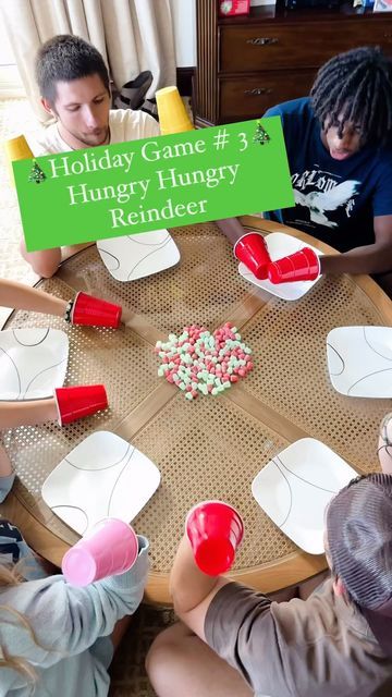 Hungry Hippo Human Game Christmas, Reindeer Panty Hose Game, Hungry Hungry Reindeer, Reindeer Hoof Game, Paper Plate Game On Head, Adult Hungry Hippo Game, Pin The Tail On The Reindeer, Head Shoulders Knees And Toes Christmas Game, Reindeer Paws Game