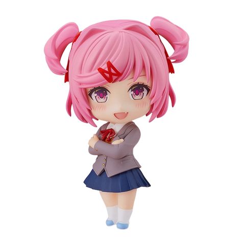 Literature Club Natsuki, Doki Doki Literature Club Natsuki, Nendoroid Anime, Cat Cupcakes, Doki Doki Literature Club, Cat Cake, Pinturas Disney, Png Icons, Doki Doki