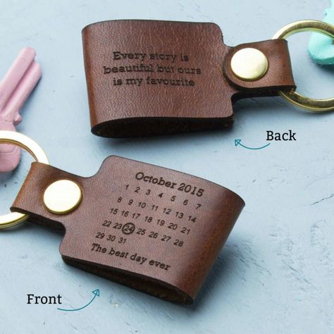 personalised leather key chains, 50th anniversary gifts, every story is beautiful but ours is my favorite, written on them Leather Wedding Anniversary Gifts, Third Wedding Anniversary Gifts, 3 Year Wedding Anniversary, 3rd Year Anniversary Gifts, Third Wedding Anniversary, 3rd Wedding Anniversary, Third Anniversary, 3rd Anniversary Gifts, Leather Anniversary