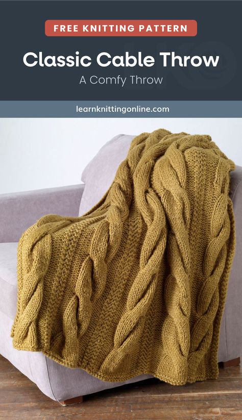 Knit Afghan Patterns Free, Knitted Throw Patterns, Learn Knitting, Knitted Gifts, Winter Knitting Patterns, Knit Afghan Patterns, Fall Knitting Patterns, Knit Baby Blanket Pattern Free, Free Baby Blanket Patterns