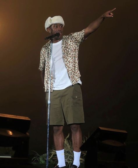 Tyler The Creator Festival Outfits, Tyler The Creator Coachella Outfit, Tyler The Creator Ushanka, Tyler The Creator Coachella, Camp Flog Gnaw Outfits Men, Taylor The Creator Outfit, Tyler The Creator Outfits Ideas, Tyler The Creator Fits, Tyler The Creator Concert Outfit