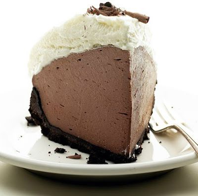 Chocolate Truffle Pie Recipe, Chocolate Truffle Pie, Truffle Pie, Cream Desserts Recipes, No Bake Chocolate Desserts, Chocolate Cream Pie Recipe, Best Chocolate Desserts, Chocolate Cream Pie, Dessert Simple