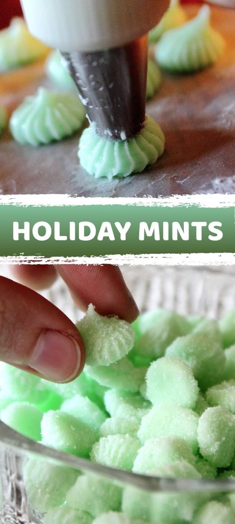 Christmas Candy Easy, Easy Christmas Candy Recipes, Cream Cheese Mints, Easy Candy Recipes, Mint Recipes, Candy Recipes Homemade, Christmas Candy Recipes, Homemade Holiday, Homemade Candies