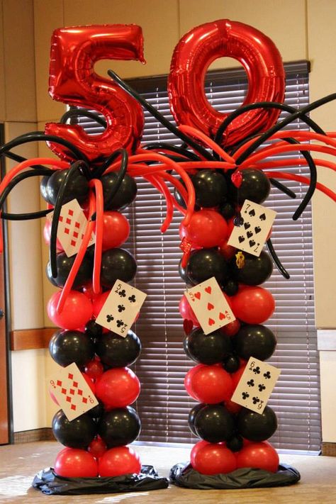 80th Birthday Casino Theme, Casino Themed Charcuterie Board, Casino Theme Favors, Casino Night Party Outfit, Vegas Decorations, Birthday Surprise Ideas, Casino Theme Party, Casino Birthday Party, Vegas Theme Party