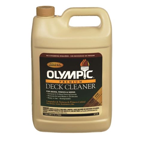 Olympic Deck Cleaner 1 gal. - Ace Hardware Composite Deck Cleaner, Deck Redo, Deck Cleaner, Mildew Stains, Exterior Stain, Deck Paint, Cool Deck, Wood Molding, Paint Remover