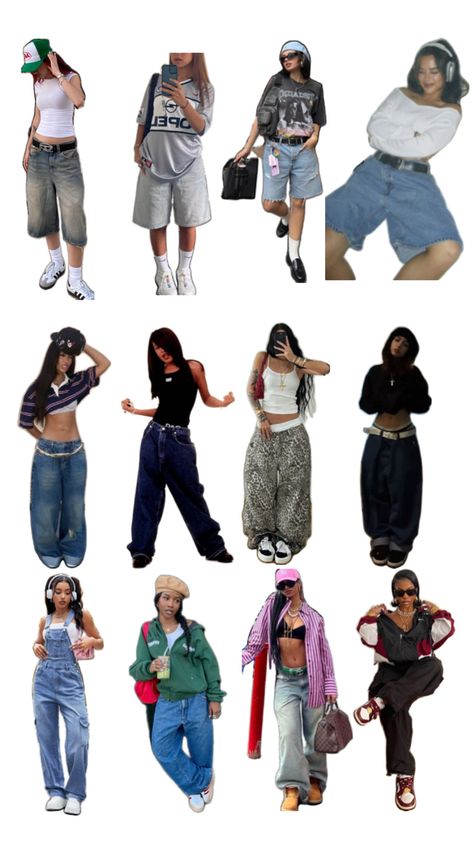 Tokyo Outfits, Streetwear Lookbook, Street Style Outfits Casual, Baggy Outfit Ideas, Baile Hip Hop, Back To The 90s, Streetwear Girl, 90s Fashion Outfits, Tomboy Style Outfits