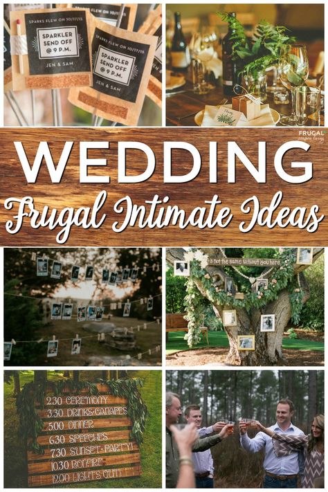 wedding ideas including memory tree, pallet with painted schedule, southern traditions, hanging pictures, sparklers and more. Casual Wedding Decor, Simple Wedding On A Budget, Wedding On A Budget Ideas, Cheap Backyard Wedding, Cheap Wedding Ideas, Homemade Wedding Decorations, Backyard Ceremony, At Home Wedding, Decorations On A Budget