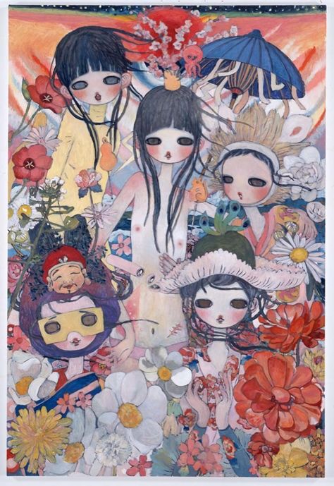 Aya Takano, 2013 © Aya Takano/Kaikai Kiki Co., Ltd. All Rights Reserved. Courtesy Galerie Perrotin Japanese Contemporary Art, Aya Takano, Beautiful Pics, Arte Inspo, Manga Artist, Arte Sketchbook, Ethereal Art, Japanese Artists, Funky Art