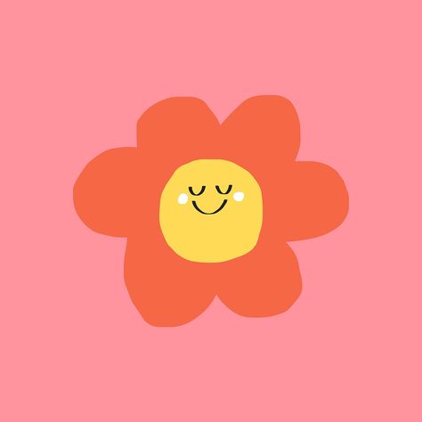 Smiley Background, Flower Emoji, Flower Smiley, Smiley Flower, Smiley Face, Free Image, Smiley, Diy Home Decor, Pink