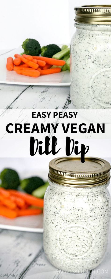 Creamy Dill Salad, Veggie Dressing, Dill Dip Recipes, Tzatziki Recipe, Vegan Buffalo Cauliflower, Vegan Tzatziki, Salad Dressing Recipes Healthy, Tzatziki Recipes, Dill Dressing