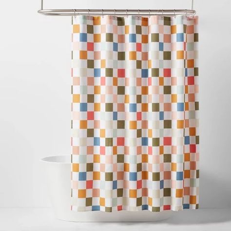 Shower Curtains : Page 3 : Target Statement Shower Curtain, Kids Gender Neutral Bathroom, Coastal Kids Bathroom, Gender Neutral Bathroom For Kids, Unisex Kids Bathroom Ideas, Kids Bathroom Decor Ideas, Colorful Kids Bathroom, Kids Guest Bathroom Ideas, Neutral Kids Bathroom