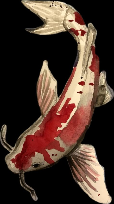 Simple To Draw, Watercolor Koi Fish, Koi Fish Drawing, Koi Watercolor, Scrapbook Images, Scrapbook Printing, Collage Scrapbook, Watercolour Paint, Fish Drawings