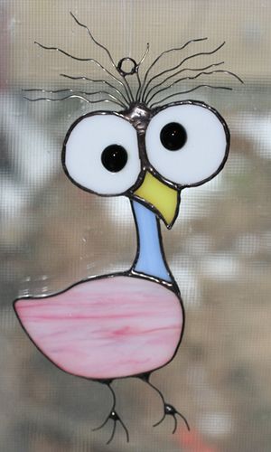 Koo-Koo Bird | my first attempt at stained glass (from a pat… | Flickr Stained Glass Patterns Free, زجاج ملون, Stained Glass Birds, Stained Glass Ornaments, Stained Glass Suncatchers, Stained Glass Christmas, Stained Glass Diy, Stained Glass Crafts, Art Stained