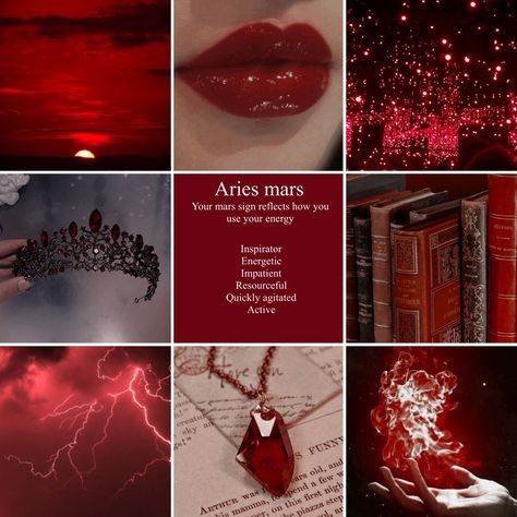 Moon In Aries Aesthetic, Aries Sign Aesthetic, Aries Energy Aesthetic, Ruled By Mars Aesthetic, Aries Midheaven Aesthetic, Aries Mars Aesthetic, Pisces Mars Aesthetic, Aries Aethstetic, Aires Aesthetics