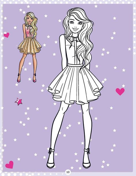 Barbie Characters, Barbie Books, Barbie Coloring, Barbie Coloring Pages, Barbie Images, Diy Projects To Sell, Milestone Cards, Colouring Book, Barbie Girl